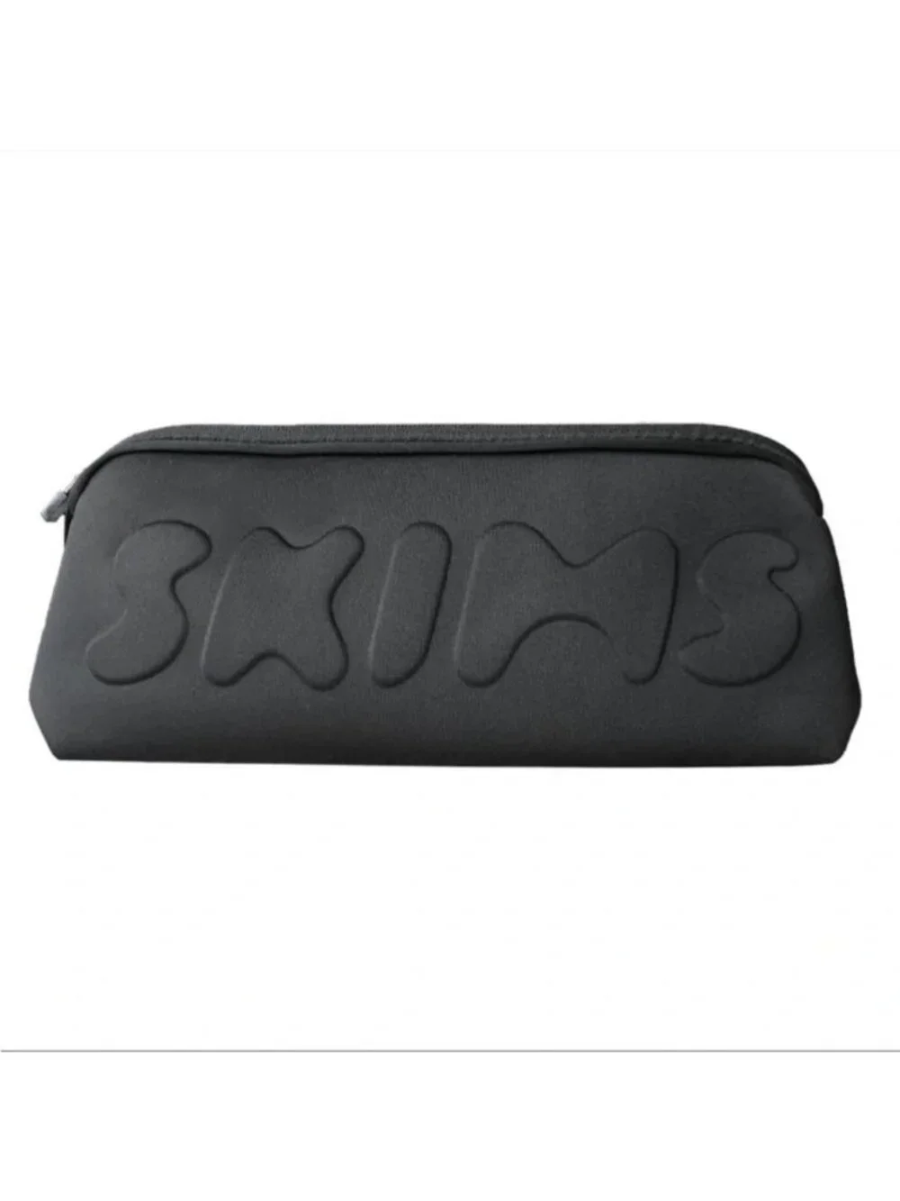 Skims Neoprene Clutch Zip Pouch in Soft Black